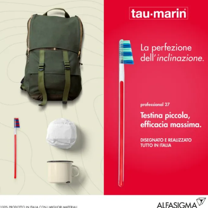Tau-Marin Spazzolino Professional 27 Antibatterico Molto Morbido Normali