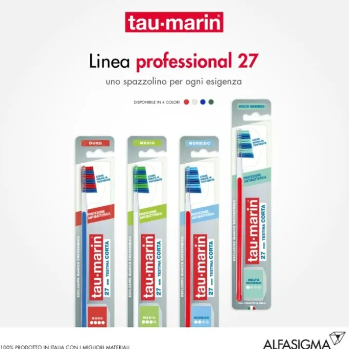 Tau-Marin Spazzolino Professional 27 Antibatterico Molto Morbido Normali