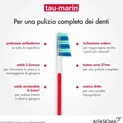 Tau-Marin Spazzolino Professional 27 Antibatterico Molto Morbido Normali