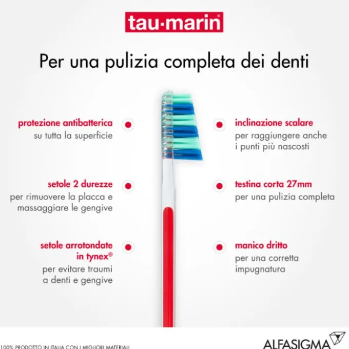 Tau-Marin Spazzolino Professional 27 Antibatterico Molto Morbido Normali