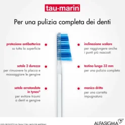 Tau-Marin Spazzolino Scalare 33 Morbido Antibatterico Normali