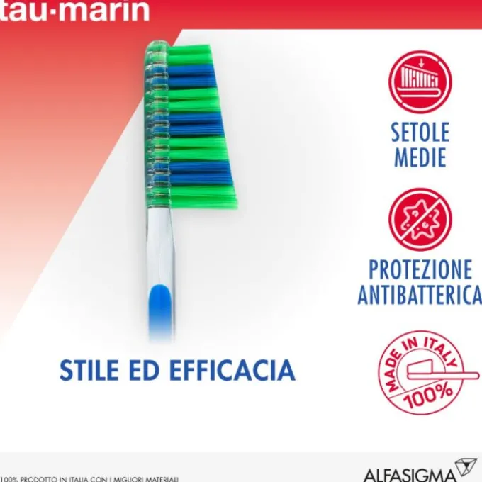 Tau-Marin Spazzolino Scalare 33 Medio Antibatterico Normali