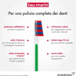 Tau-Marin Spazzolino Scalare 33 Duro Antibatterico Normali