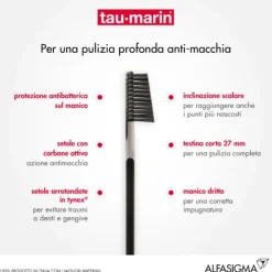 Tau-Marin Taumarin Spazzolino Professional Black Antibatterico Normali