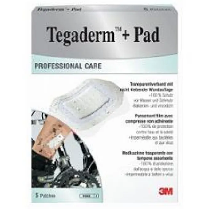Tegaderm + Pad Cerotto Con Tampone 5X7 Cm 5 Pezzi Medicazione Avanzata