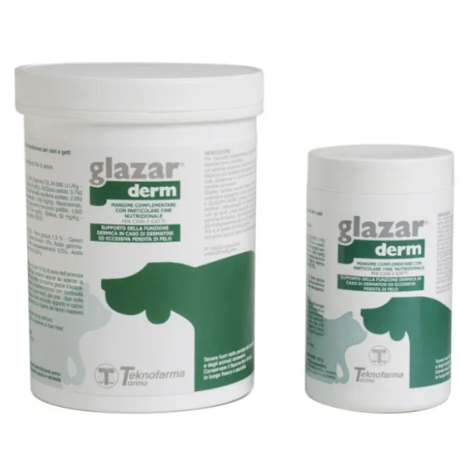 Teknofarma Glazar Derm Polvere Integratore Vitaminico Cani E Gatti 150 G