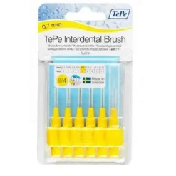 Tepe Scovolino Giallo Per Pulizia Interdentale 0,7 Mm 6 Pezzi Scovolini