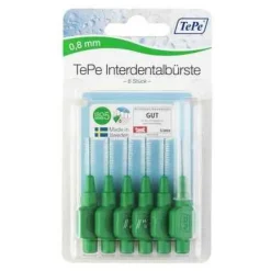 Tepe Scovolino Verde Per Pulizia Interdentale 0,8 Mm 6 Pezzi Scovolini