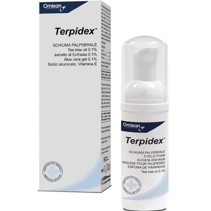Terpidex Schiuma Palpebrale 50 Ml - Dispositivo Medico Classe I Occhi Delicati