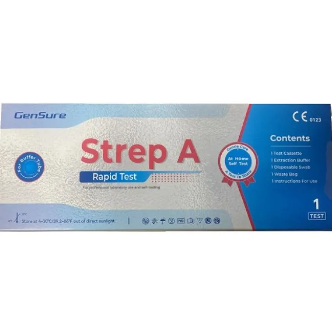 Test Rapido Autodiagnostico Gensure Strep A Rilevazione Qualitativa Antigene Streptococco A In Tampone Faringeo