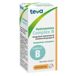 Teva Multivitaminico Complex B Integratore Vitamine Gruppo B 40 Compresse