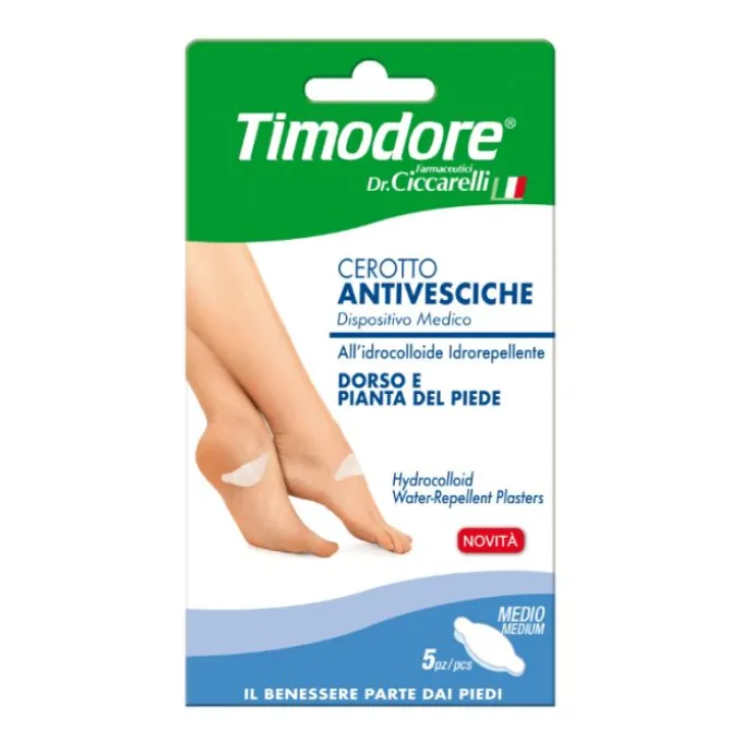 Timodore Cerotto Antivesciche Dorso E Pianta Piede 5 Pezzi