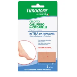 Timodore Cerotto Callifugo In Tela Da Ritagliare 2 Pezzi