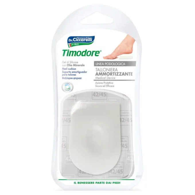 Timodore Talloniera Ammortizzante Gel Di Silicone Nâ°42-45 2 Pezzi Solette E Talloniere
