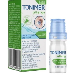 TONIMER ALLERGY GOCCE OCULARI 10 ML SOLUZIONE OFTALMICA IDRATANTE E LUBRIFICANTE SENZA CONSERVANTI