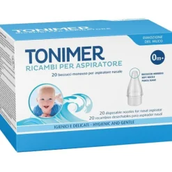 TONIMER RICAMBI PER ASPIRATORE NASALE 20 BECCUCCI MONOUSO IDONEO DA 0 MESI SENZA BISFENOLO A E FTALATI