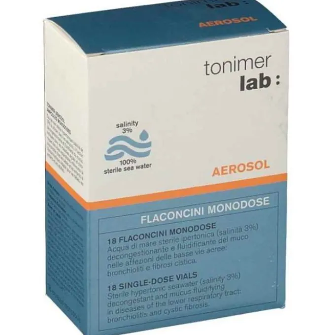 Tonimer Soluzione Ipertonica Aerosol 18 Flaconcini 3 Ml Flaconi