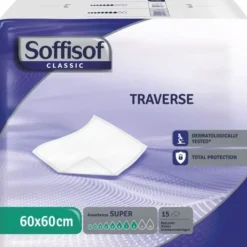 Traversa Per Incontinenza Soffisof Classic 8 Gocce 60 X 60 15 Pezzi Degenza