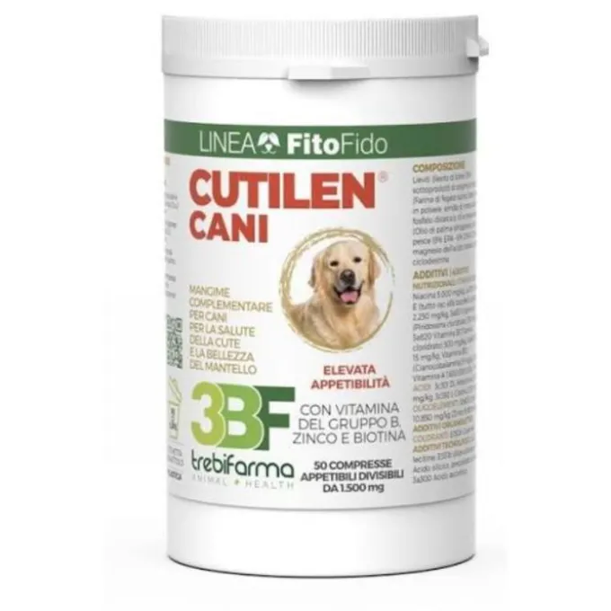 Trebifarma Cutilen Cani Integratore Salute E Bellezza Del Mantello 50 Compresse