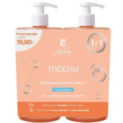 Triderm Bipack Detergente Corpo Capelli 750 Ml Detersione Pelle Secca