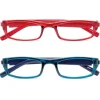 Twins Silver Essential Rosso/Blu +2,00 Occhiali