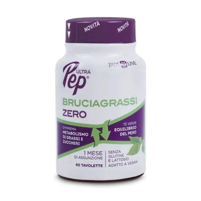 Ultra Pep Bruciagrassi Zero 60 Tavolette Controllo Della Fame E Del Metabolismo