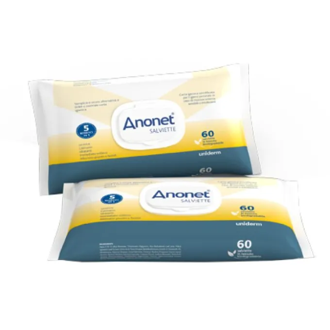 Uniderm Anonet Salviettine Intime 60 Pezzi