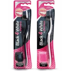 Uragme Forhans Black 4 White Spazzolino Al Carbone Attivo Normali