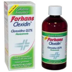 Uragme Forhans Clexidin 0,12% Collutorio Senza Alcol 200 Ml Disinfettanti