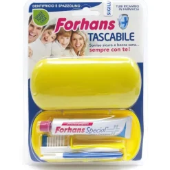 Uragme Forhans Tascabile Travel Kit Spaxxolino + Dentrifricio Speciale Da 12 , 5 Ml