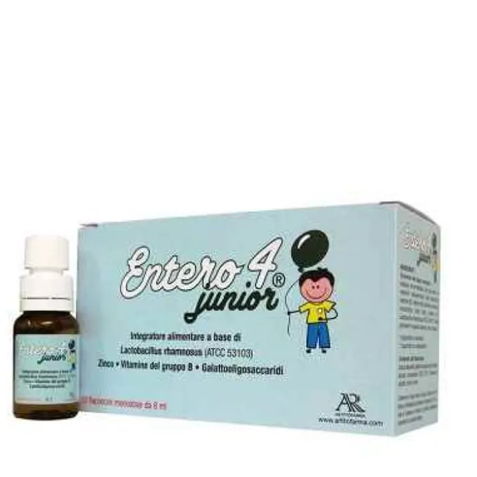 Uriach Entero 4 Junior Integratore Di Probiotici Bambini 10 Flaconcini 8 Ml