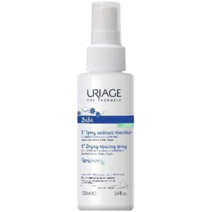 Uriage Bebe Spray Assorbente Riparatore Cu-Zn 100Ml Creme Antirossore