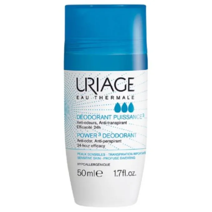 Uriage Eau Thermale Deodorante Power3 Anti-Sudorazione Intensa Roll-On 50 Ml