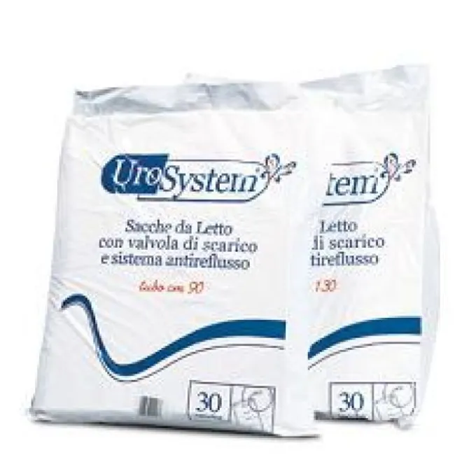 Urosystem Sacca Da Letto Con Valvola Di Scarico Tubo Da 130 Cm 30 Pezzi Degenza
