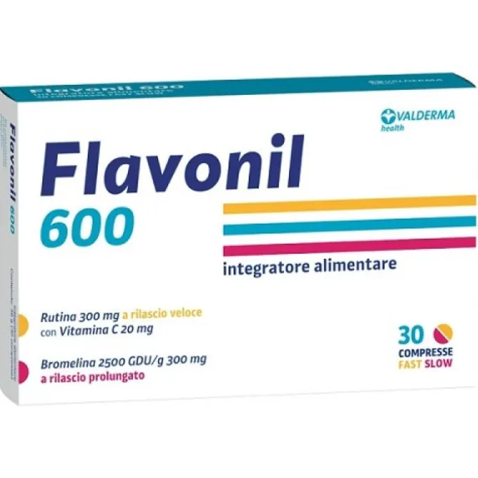 Valderma Flavonil 600 30 Compresse Integratori Venotonici