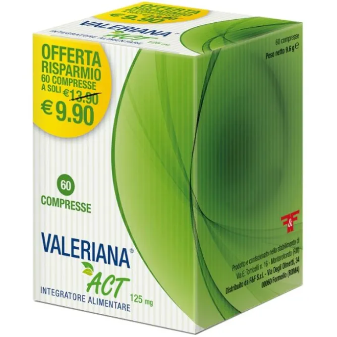 Valeriana Act Integratore Benessere Mentale 60 Capsule Sonno