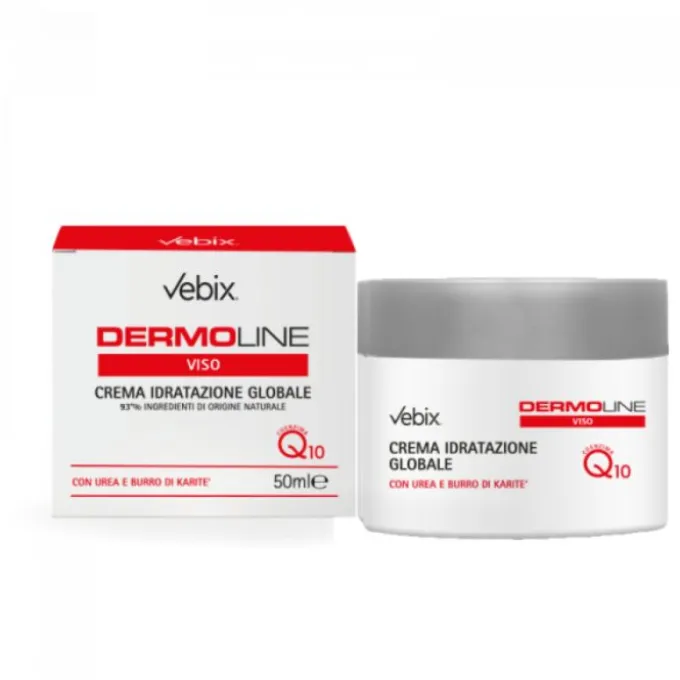VEBIX DERMOLINE CREMA VISO IDRATANTE GLOBALE 24H PELLI NORMALI E MISTE 50ML - COSMETICO