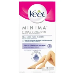 Veet Minima Strisce Depilatorie Corpo 16 Pezzi Accessori Igiene, Cura E Depilazione