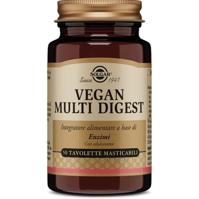Vegan Multi Digest 50 Tavolette Masticabili Acidita'