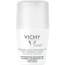 Vichy Deodorante Anti -Traspirante 48H - Pelle Sensibile O Depilata 50 Ml