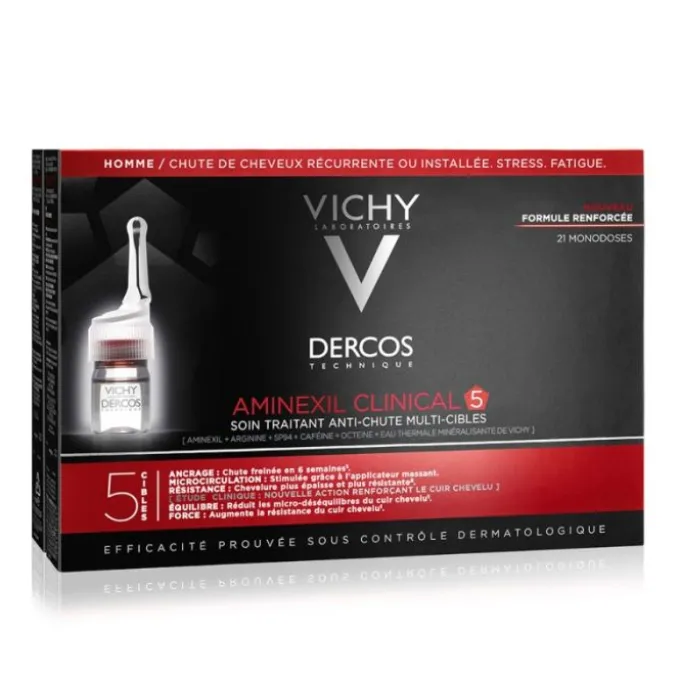 Vichy Dercos Aminexil Trattamento Anticaduta Uomo 21 Fiale 21 X 6 Ml Trattamenti Anticaduta