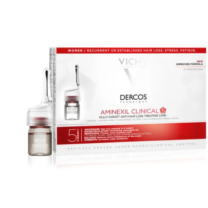Vichy Dercos Aminexil Trattamento Anticaduta Donna 21 Fiale 21 X 6 Ml