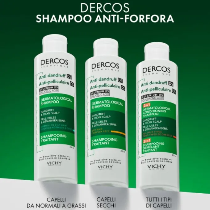 Vichy Dercos Trattamento Antiforfora 2In1 Shampoo+Balsamo 200Ml