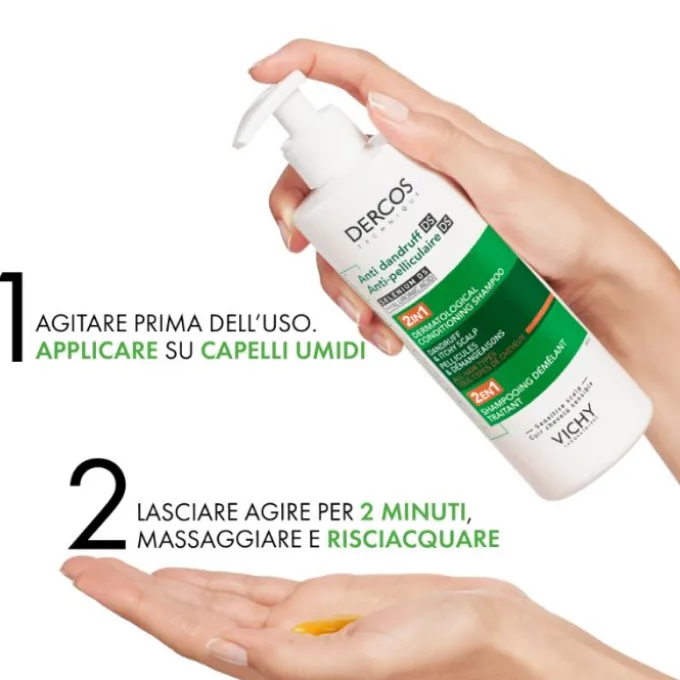 Vichy Dercos Trattamento Antiforfora 2In1 Shampoo+Balsamo 400Ml