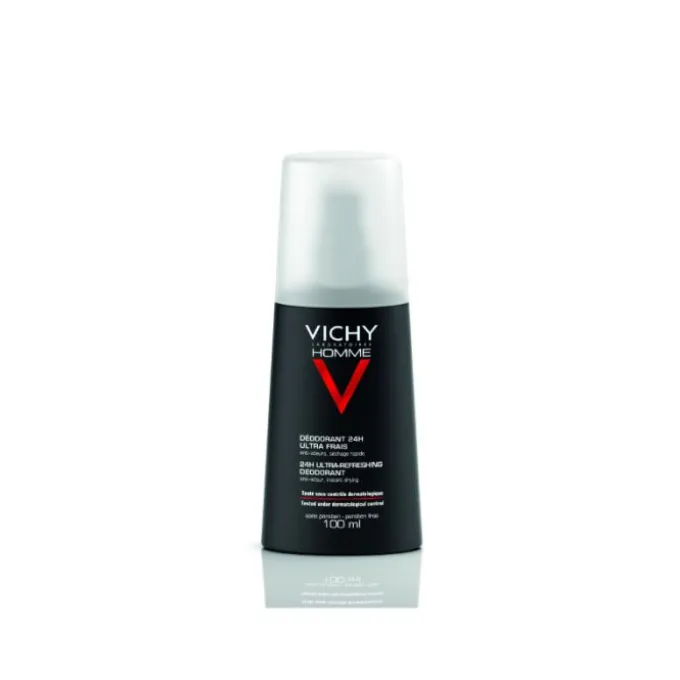 Vichy Homme Deodorante 24H Ultra -Fresco Spray 100 Ml