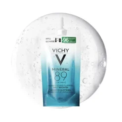 VICHY MINÉRAL 89, BOOSTER QUOTIDIANO FORTIFICANTE E RIMPOLPANTE, PER TUTTI I TIPI DI PELLE, PELLE TONICA E IDRATATA, ARRICCHITO CON ACIDO IALURONICO E ACQUA VULCANICA, FORMATO RICARICA, 50 ML