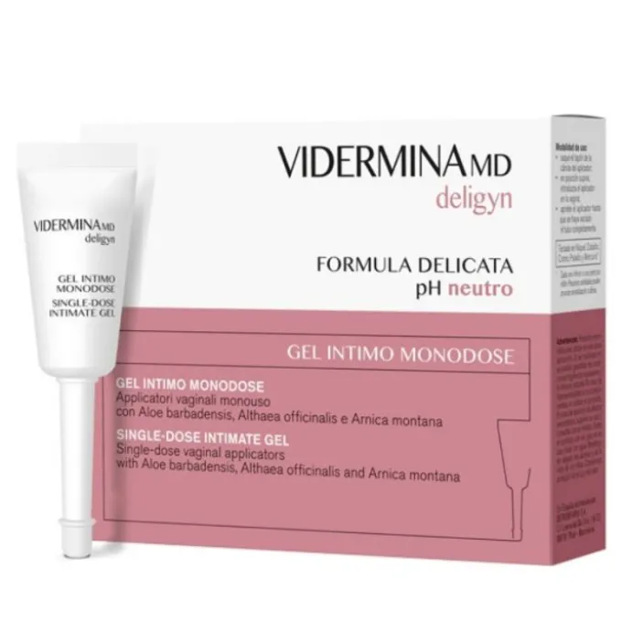 Vidermina Deligyn Gel Intimo Monodose Ad Uso Interno 6 Applicatori 5 Ml Idratazione