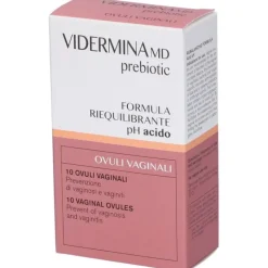 Vidermina Prebiotic 10 Ovuli Vaginali Ripristino Microflora