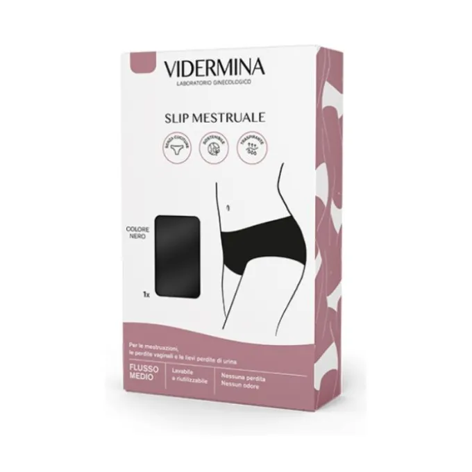 VIDERMINA SLIP MESTRUALE LAVABILE TAGLIA L - DISPOSITIVO MEDICO CLASSE I