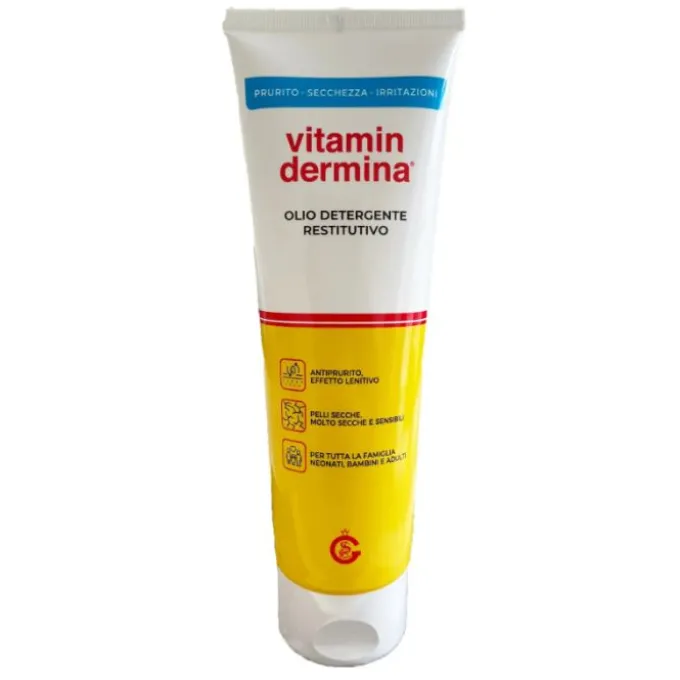 Vitamindermina Olio Detergente Restitutivo Anti-Irritazioni 250 Ml